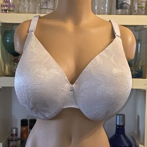 Cacique Bra 44-DDD Nude Lightly Lined *FLAW 1/4" rip on lace See Last Photo GUC